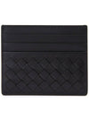 Intrecciato Classic Credit Card Case Black - BOTTEGA VENETA - BALAAN 3