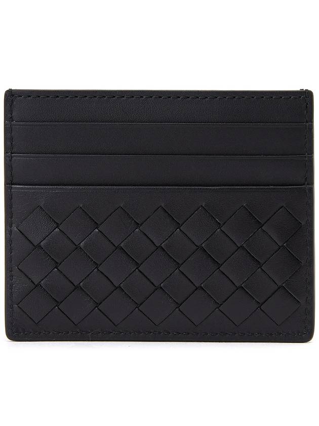 Intrecciato Classic Credit Card Case Black - BOTTEGA VENETA - BALAAN 3