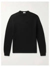 Men's Crewneck Cashmere Knit Top Black - SAINT LAURENT - BALAAN 2