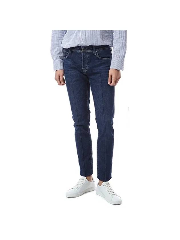 Men's Denim Cotton Jeans Blue - TRAMAROSSA - BALAAN 1