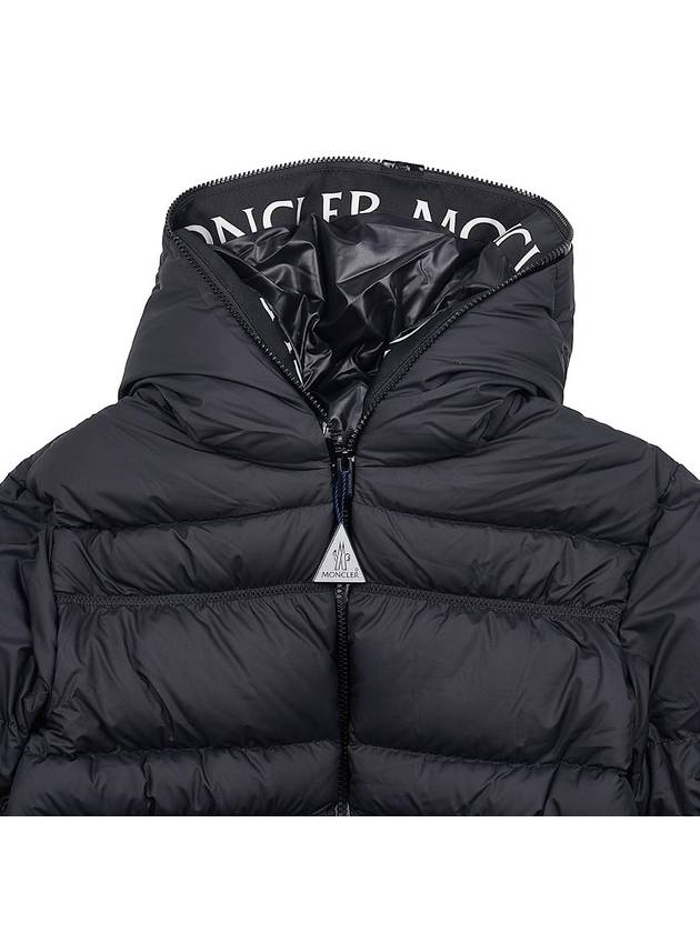 Yser Logo Short Down Padding Black - MONCLER - BALAAN 4