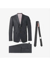 Men's Signature Classic Wool Suit Dark Grey - THOM BROWNE - BALAAN 3