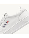 Medalist Goatskin Low Top Sneakers White - AUTRY - BALAAN 7