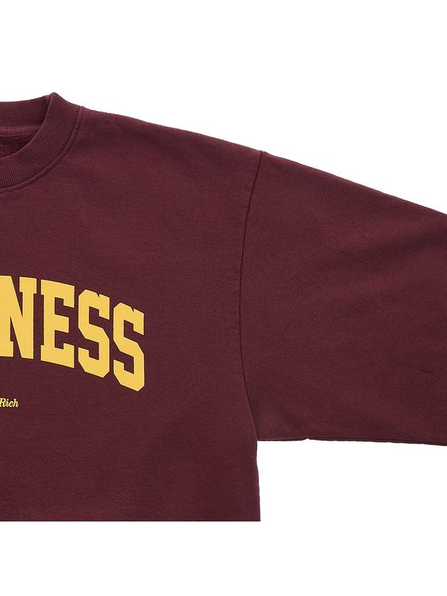 Wellness Ivy Sweatshirt WELLNESS IVY CREWNECK MERLOT GOLD - SPORTY & RICH - BALAAN 4