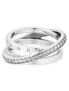 Women's Crossover Pave Triple Band Ring Silver - PANDORA - BALAAN 2