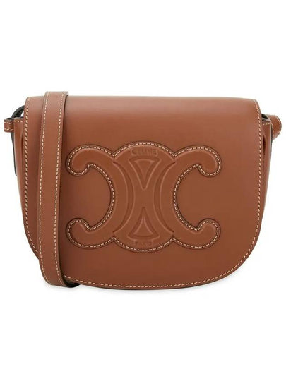 Folco Cuir Triomphe Calfskin Cross Bag Tan - CELINE - BALAAN 2