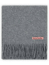 Wool Fringe Muffler Grey Melange - ACNE STUDIOS - BALAAN 3