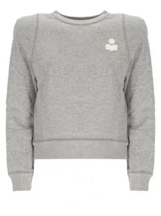 PrissaLogo Print Sweatshirt Grey - ISABEL MARANT - BALAAN 2