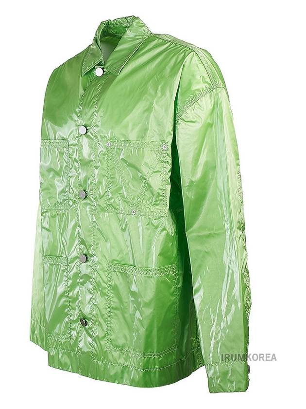 Glossy Nylon Jacket Green - BOTTEGA VENETA - BALAAN 3