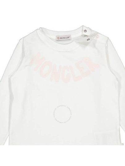 Moncler Girls Natural Logo Embroidered Long-Sleeved T-Shirt, Size 3Y - MONCLER - BALAAN 2