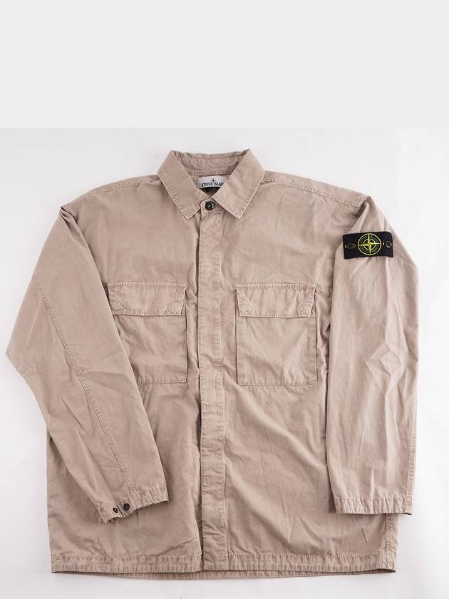 Old Treatment Over Long Sleeve Shirt Dove Grey - STONE ISLAND - BALAAN 2