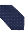 Men's Gancini Silk Tie Navy - SALVATORE FERRAGAMO - BALAAN 6