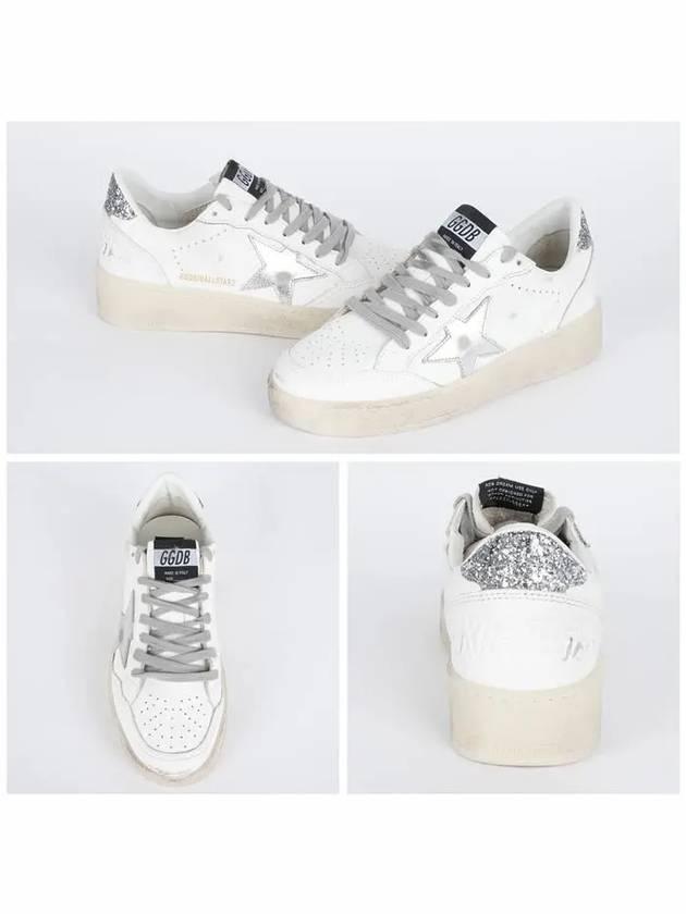 Ball Star 2 Glitter Low Top Sneakers White - GOLDEN GOOSE - BALAAN 3