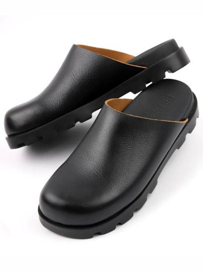 Brutus Leather Clog Slippers Black - CAMPER - BALAAN 2