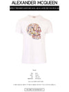 Skull Skull Printing Short Sleeve T-Shirt White - ALEXANDER MCQUEEN - BALAAN 3