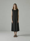 Women's Sleeveless Long Dress Black - ARIFF - BALAAN 1