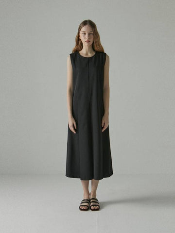 Women's Sleeveless Long Dress Black - ARIFF - BALAAN 1