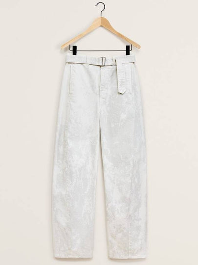 Twisted Belted Straight Pants White - LEMAIRE - BALAAN 2