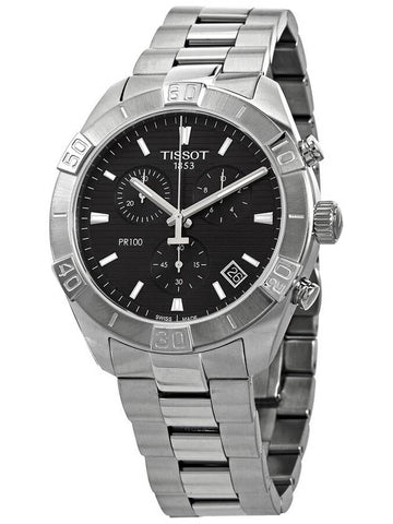 Tissot PR 100 Chronograph Quartz Black Dial Men's Watch T101.617.11.051.00 - TISSOT - BALAAN 1