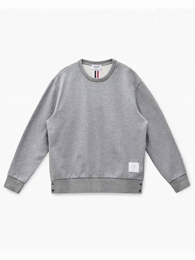 Center Back Stripe Crewneck Sweatshirt Light Grey - THOM BROWNE - BALAAN 2