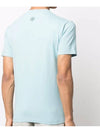 Logo Ink Short Sleeve T-Shirt Aqua - STONE ISLAND - BALAAN 5