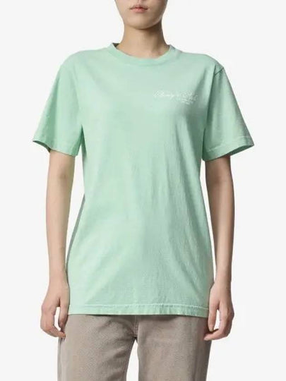 Villa Graphic Printed Crewneck Short Sleeve T-Shirt Green - SPORTY & RICH - BALAAN 2