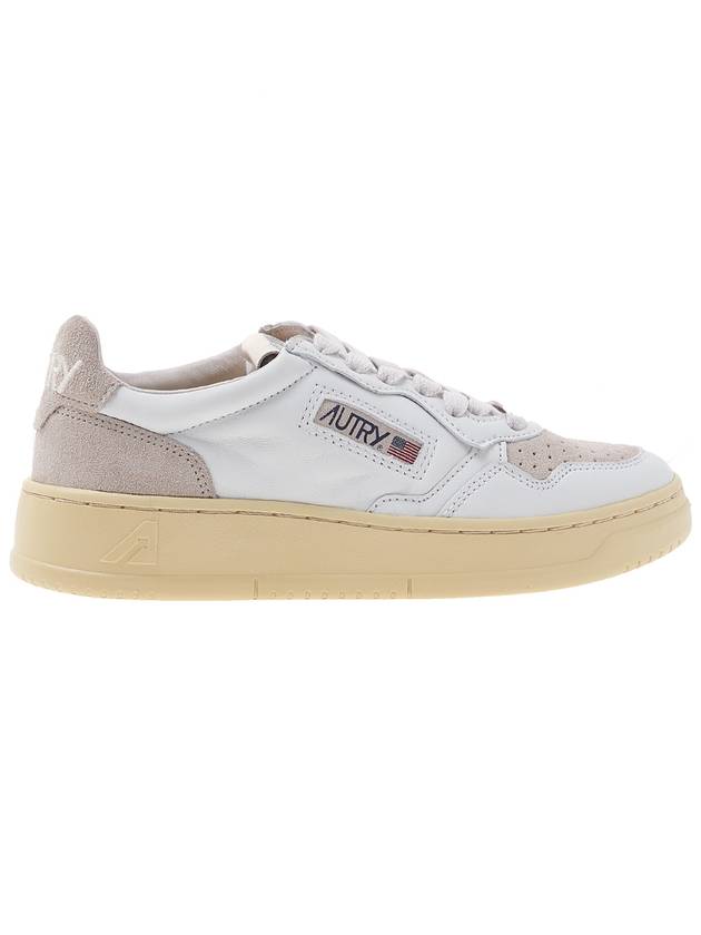 Medalist Beige Suede Low Top Sneakers White - AUTRY - BALAAN 3