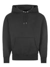 Men's Big Heart Logo Hoodie Black - AMI - BALAAN 2