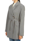 Oversized Blazer Jacket Grey - GANNI - BALAAN 3