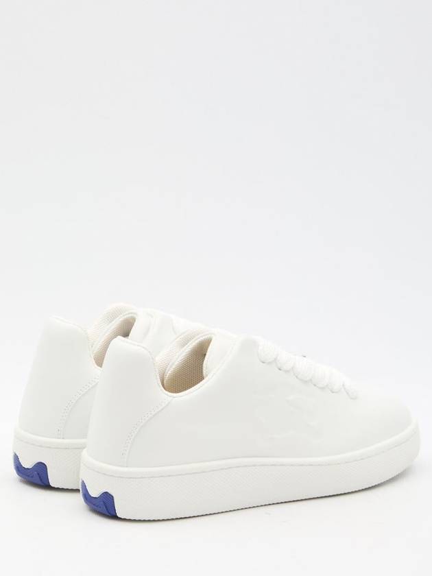 Leather Box Low-Top Sneakers White - BURBERRY - BALAAN 4