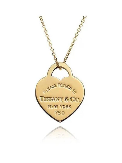 Return to Tiffany Heart Tag Pendant Necklace Yellow Gold - TIFFANY & CO. - BALAAN 2