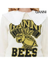 Women's Logo Intarsia Knit Top Off White - GANNI - BALAAN 7