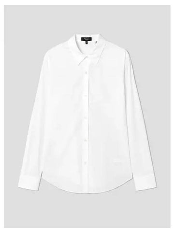 Women s Cotton Semi Fitted Shirt Blouse Southern White Domestic Product GM0023111571335 - THEORY - BALAAN 1