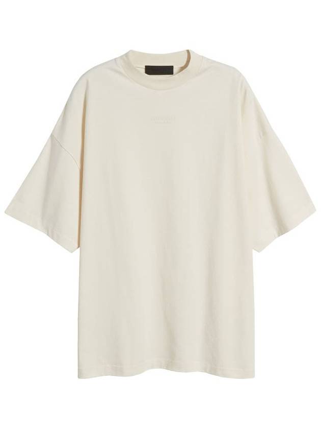 Cloud Dancer Logo Print Cotton Short Sleeve T-Shirt Off White - FEAR OF GOD ESSENTIALS - BALAAN 3