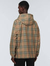 Reversible Check Nylon Hooded Jacket Black Beige - BURBERRY - BALAAN 5