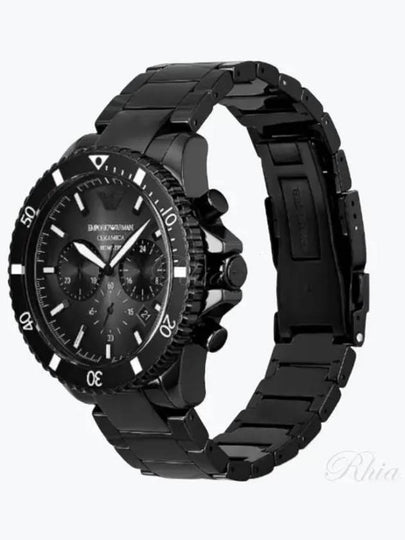 Dive Chronograph Ceramic Watch Black - EMPORIO ARMANI - BALAAN 2