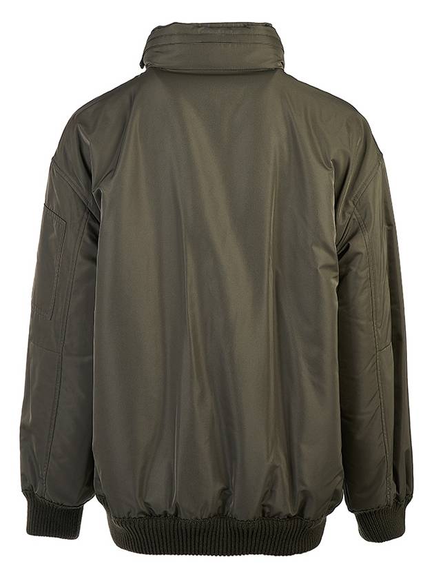 Medway Technical Fabric Silk Bomber Jacket Tea Leaves - LORO PIANA - BALAAN 5