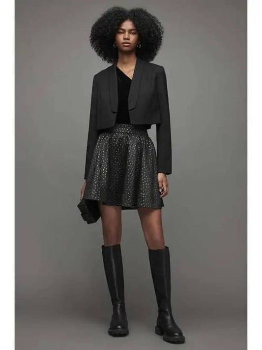 Aimsy Skirt WS017X 5108 Black Silver - ALLSAINTS - BALAAN 1