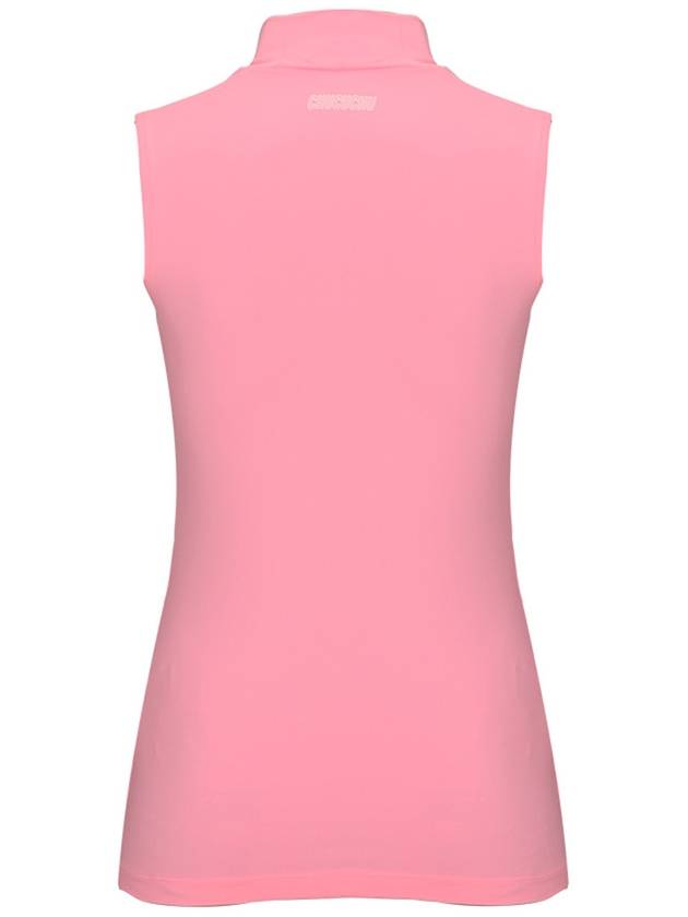 C23MTS020W Front Mesh Half Neck Top Pink - CHUCUCHU - BALAAN 2