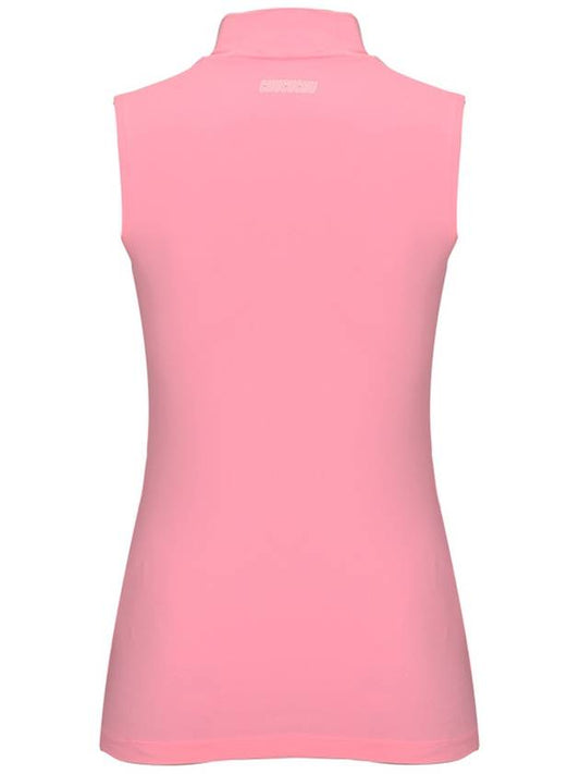 C23MTS020W Front Mesh Half Neck Top Pink - CHUCUCHU - BALAAN 2