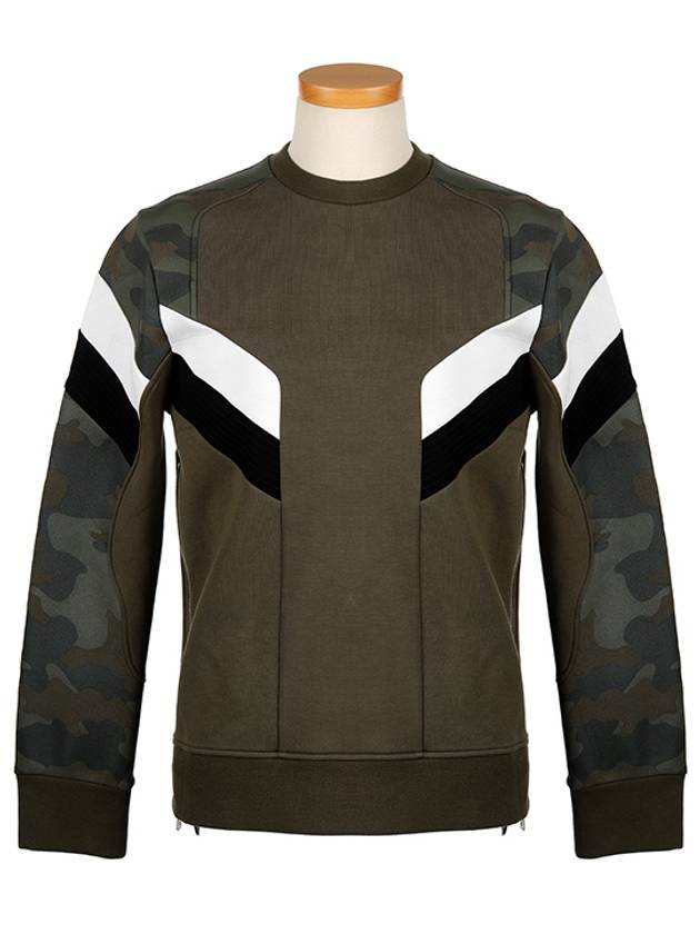 Men's Camouflage Sweatshirt Green - NEIL BARRETT - BALAAN 2