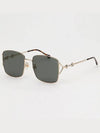 Eyewear Square Metal Sunglasses Gold - GUCCI - BALAAN 6