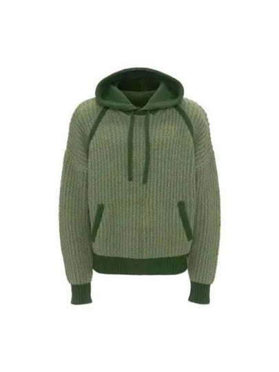 Hooded Rib Knit Top Olive - JW ANDERSON - BALAAN 2