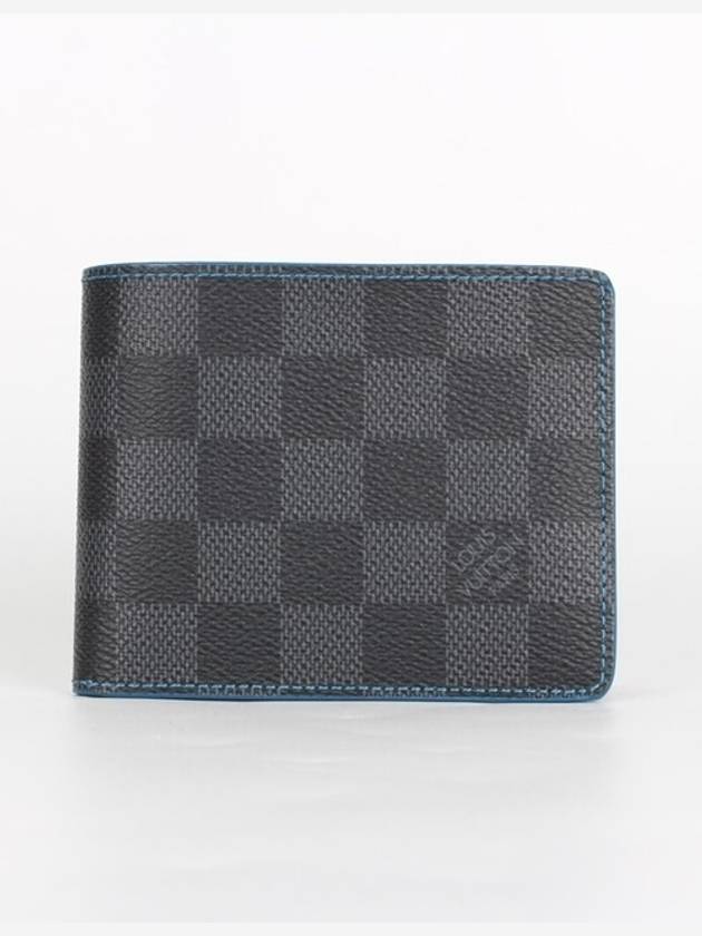 Graphite Blue Damier Bicycle Wallet - LOUIS VUITTON - BALAAN 1