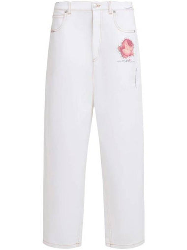 Straight Pants LILY WHITE - MARNI - BALAAN 1