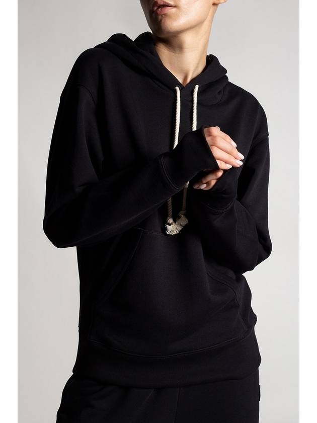 Face Patch Logo Hoodie Black - ACNE STUDIOS - BALAAN 8