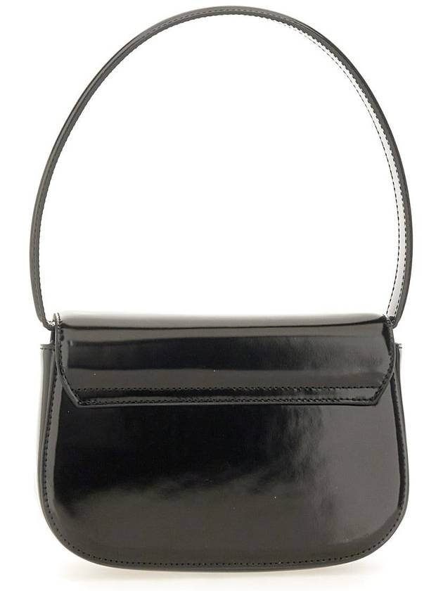 1DR Mirrored Leather Shoulder Bag Black - DIESEL - BALAAN 4