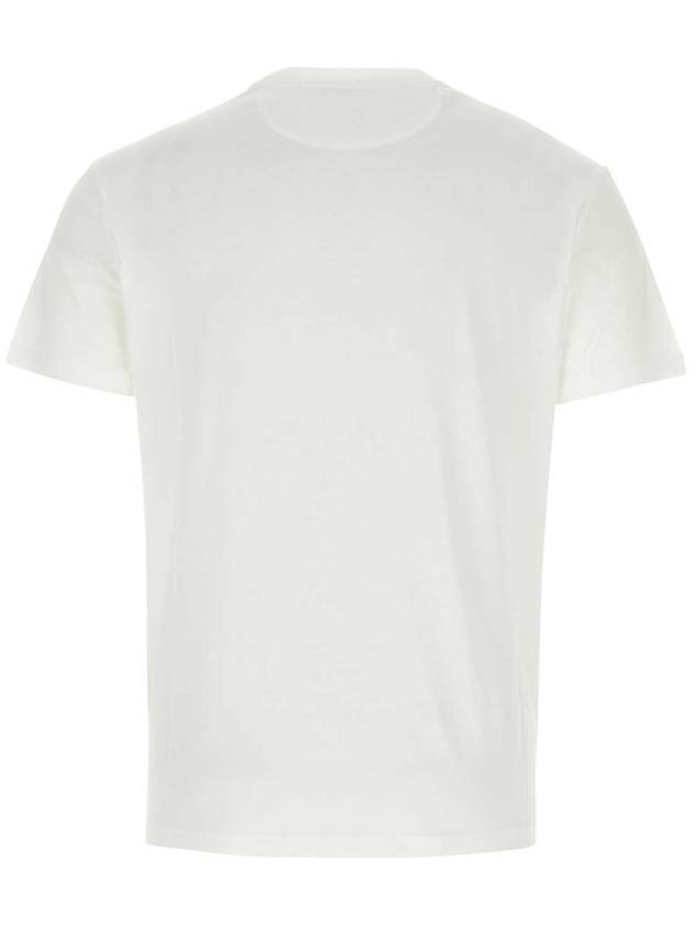 V Logo Signature Patch Cotton Short Sleeve T-Shirt White - VALENTINO - BALAAN 4