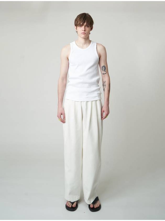 Ribbed Sleeveless White - ATHPLATFORM - BALAAN 5