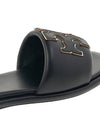 Double T Slide Slippers Black - TORY BURCH - BALAAN 11